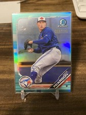2019 Bowman #BCP-99 Nate Pearson Chrome Aqua Refractor /125 Blue Jays