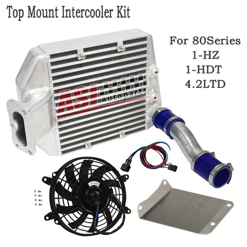 Top Mount Intercooler Kit For 4.2L Toyota Landcruiser 80 100 105 Series 1HZ 1HDT - Picture 1 of 14