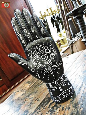 VINTAGE STIL HAMSA HANDORNAMENT Schutz, Stärke, Gesundheit & Glück. Böser Blick 