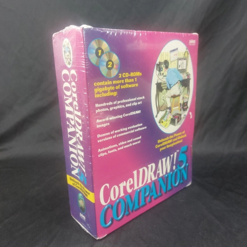 NIB CorelDraw 5 Companion Photo Image  Professional Editing Design Software - Image 2 of 4