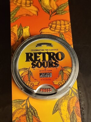 RETRO SOURS NEW Mango - New, Sealed One tin - Like Altoids Sours