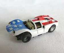 VTG VHTF 1970s TYCO SLOT CAR 66 FERRARI CHAPPARAL AMERICAN FLAG HONG KONG