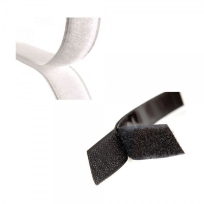 Milward 20 mm oder 50 mm schwarz oder weiß Klettband zum Aufnähen oder Aufkleben