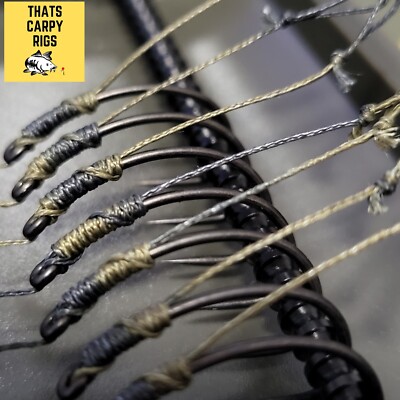 Multi Pack Wafter Rigs Korda Dark Matter Braid Ready Tied Carp