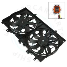 Radiator Condenser Cooling Fan Assembly For 2014-20 Nissan Rogue 2015-23 X-Trail