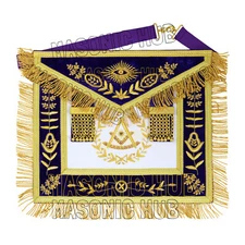 Handcrafted 100% Lambskin Masonic Grand Lodge Past Master Apron