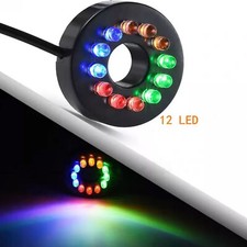 12V Underwater 12-LED Light Ring Submersible Fountain Pond Garden AC Adapter