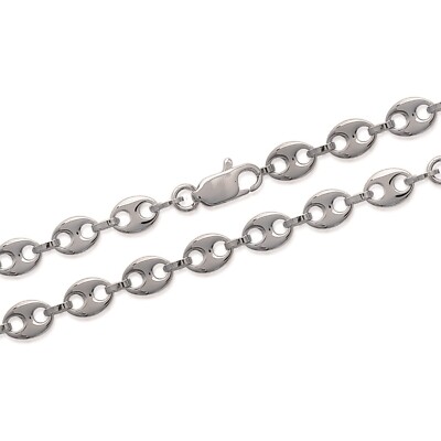 Kette/Halskette Mesh Kaffeebohne 925 Sterling Silber°° gepunzt