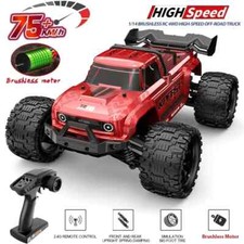 Monster Truck fuoristrada 1:14 4WD 2,4G RC auto 75KMH motore brushless ad alta velocità