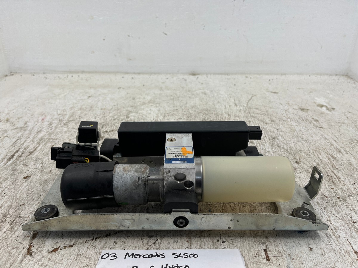 03 MERCEDES R230 SL500 SL55 OEM HYDRAULIC ROOF PUMP MOTOR 03-08
