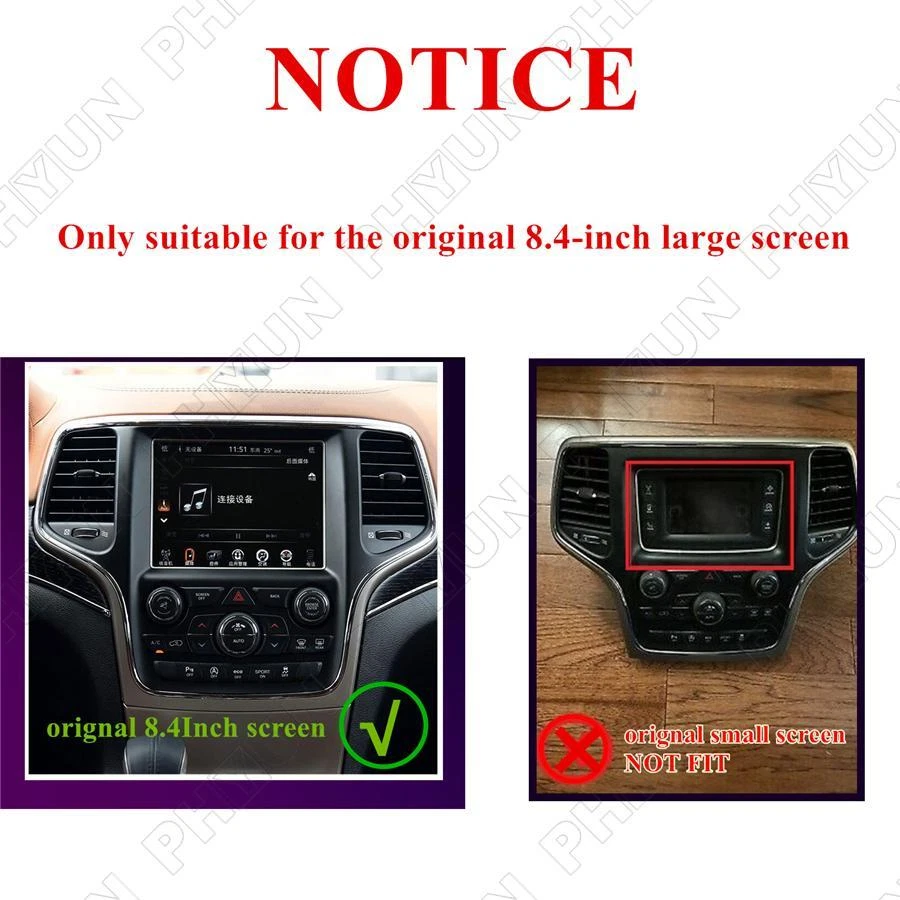 For 2014-2018 Jeep Grand Cherokee Stereo Radio GPS Head Unit 9 inch Android 10.1 - Image 2 of 4