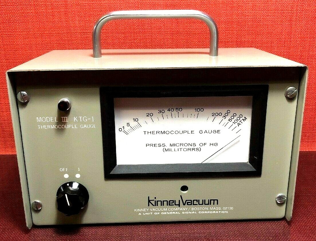 Kinney Vacuum Model III KTG-1 Thermocouple Gauge 202449 115V 50/60Hz / TESTED