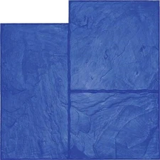 Brickform Concrete Texture Mat Large Ashlar Slate Hard Mat Blue