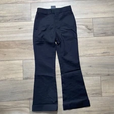 Club Monaco Women Cropped Kick Flare Pants Size 00 Black