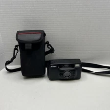 Nikon Sport Touch Waterproof 35mm Film Camera Point & Shoot with Case READ