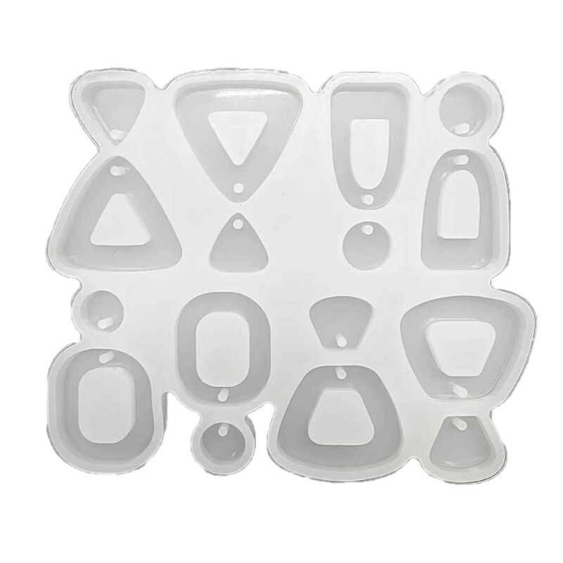 Crystal Resin Silicone Keychain DIY Jewelry Molds for Epoxy Craft