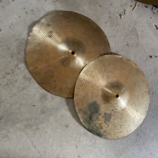 Cymbal  TJ Percussion? 14 Inch Hi Hat Vintage...