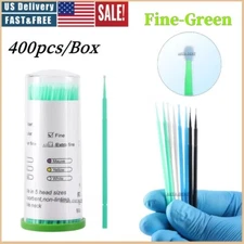 Dental Microbrush Disposable Bendable Applicators Tips Fine Micro Brush Cleaning