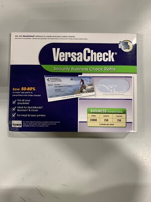 VersaCheck Security personal Check Refills 750 Standard Checks Form ...
