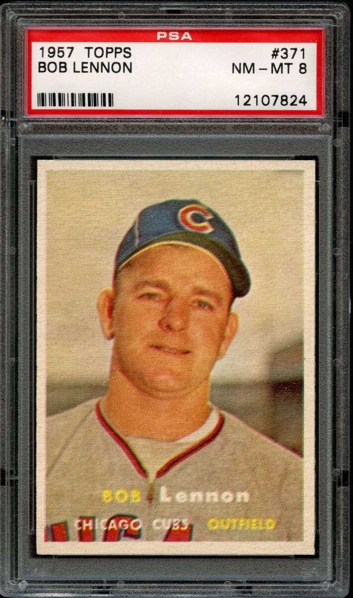 BB - 1957 Topps - #371 - Bob Lennon - PSA 8 - NM-MT | eBay