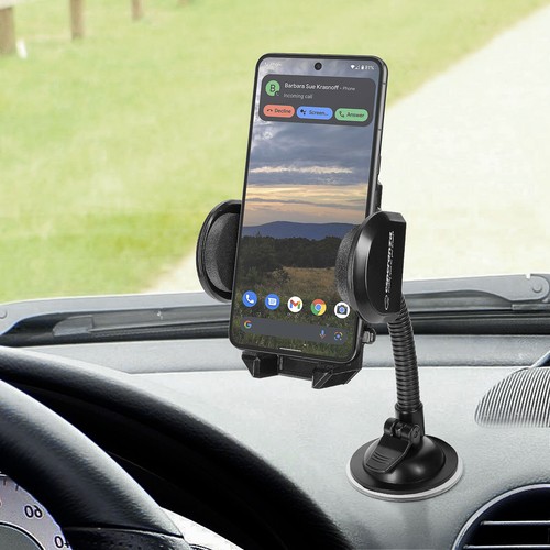 Support Voiture Smartphone Pare-Brise Bras flexible Orientable 360° - Noir - Photo 6/6