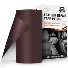 OAZ Self-Adhesive Leather Repair Tape, 4x63 Inch Patch for Furniture & Car Seats