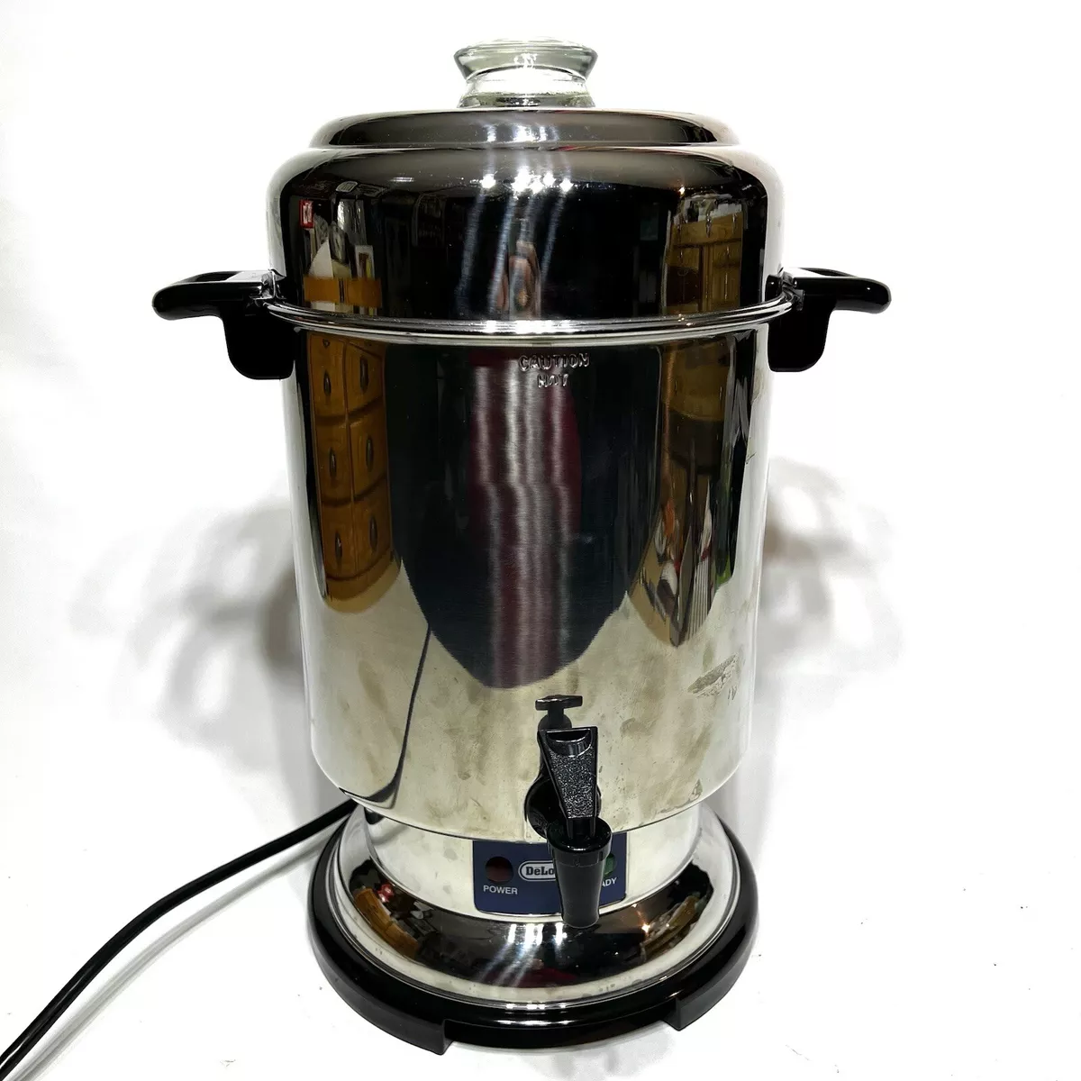 DeLonghi DCU60 Coffee Maker Pot Urn 20 - 60 Cup Stainless Steel Percolator