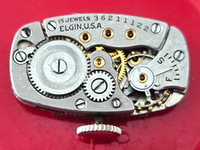 VINTAGE~ELGIN~15J USA WATCH MOVEMENT (GOOD BALANCE)