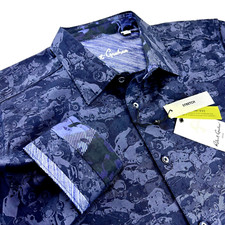 Robert Graham Geometric Classic Cars  Bikes Enthusiasts Bold Shirt 2XL 248