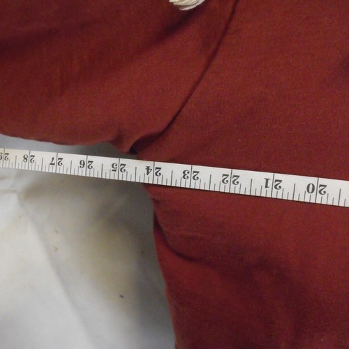 Smith & Jones Men's Fleece Lined Zip Through Hoody Burgundy - Size Large - Picture 12 of 13