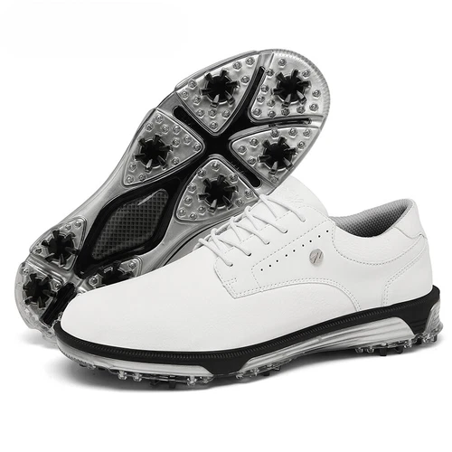 Herren Wasserdicht Golfschuhe Golf Sport Turnschuhe Outdoor Wandern Schuhe Schwarz - Bild 3 von 28