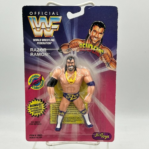 RAZOR RAMON Scott Hall WWF Bend Ems Just Toys seri...