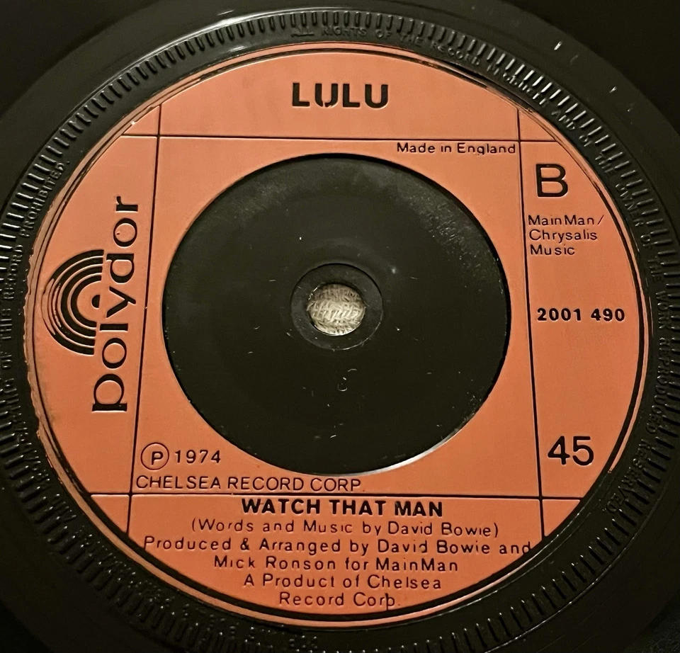 Lulu – The Man Who Sold The World UK 7" SINGLE 45 1974 POLYDOR GLAM VOCAL - Image 2 of 2