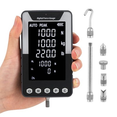 Mxmoonfree 1000N Digital Force Gauge Push Pull with USB 1000N/220LB