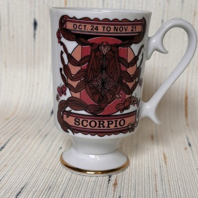 ROYAL CROWN ZODIAC BY ELENA VINTAGE 1970S CERAMIC Scorpio CUP/MUG Japan