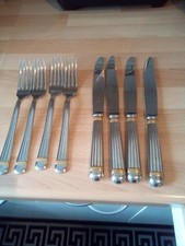 Stylish Curtlery Set of Four Dining Cutlery: 4 Knives, 4 Forks, 4 Desert Spoons: