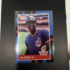 Donruss 1988 Joe Carter #254 Cleveland Indians MLB Baseball Card Solid Blue