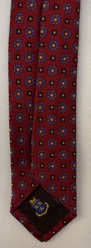 ROBERT TALBOTT Tie Best of Class Mens Silk Necktie Designer Geometric Red - 第 6/10 張圖片