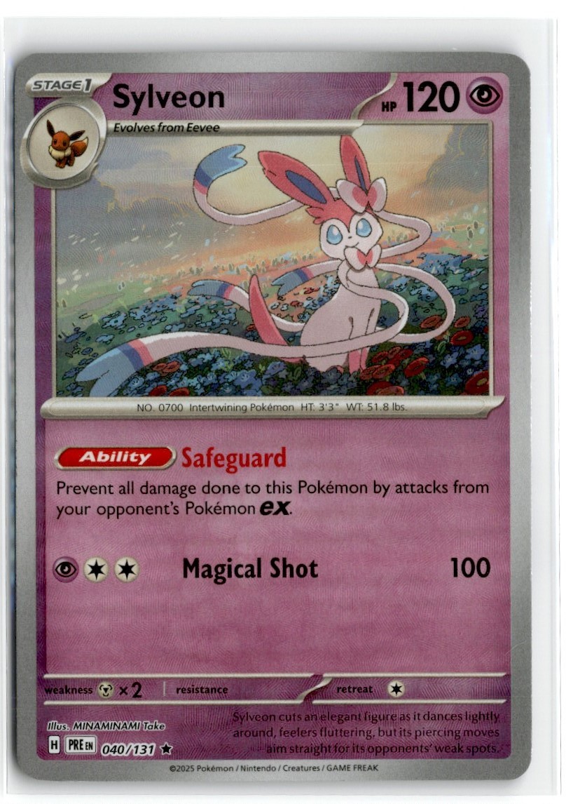 2024 POKEMON PRISMATIC EVOLUTION SYLVEON HOLO #40 | eBay