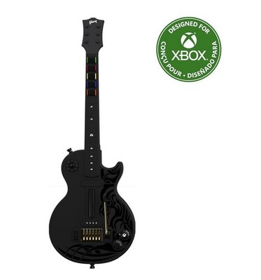 Crkd Gibson Les Paul Black Tribal Electric Guitar For Xbox X,S, 1, PC.