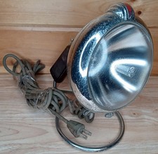 Vintage Unity Spotlight 6 Police Car Boat Search Light W Stand Plug