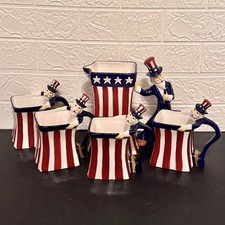 Vtg Uncle Sam 3D Patriotic Americana 4th of J...