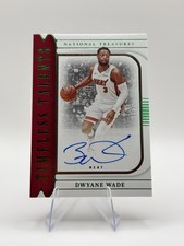 2022-23 Panini National Treasures Dwyane Wade Timeless Talents Auto Emerald 5/5