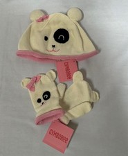 NWT Vtg Gymboree Imaginary Friends panda sweater knit hat mittens set 2T- 5T