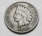 1897 INDIAN HEAD CENT,MOST OF LIBERTY, VERY NICE COIN!!!!(A2)