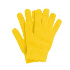 Winter Magic Gloves for Women  Men - Stretchy Knit, Yellow, Warm
