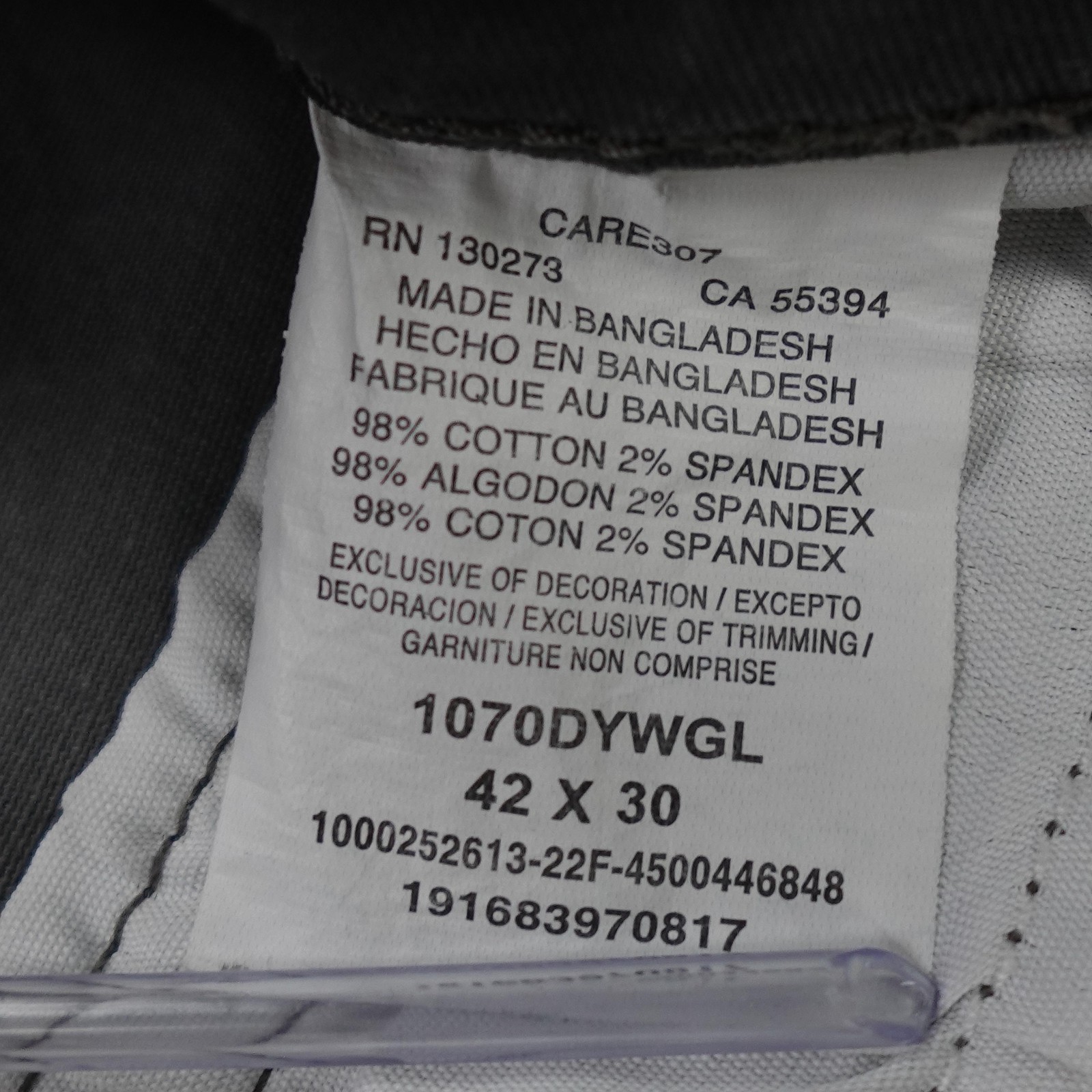 Wrangler Cargo Pants Mens 42x30 Gray Camo Regular Taper Stretch Workwear Army thumbnail 10