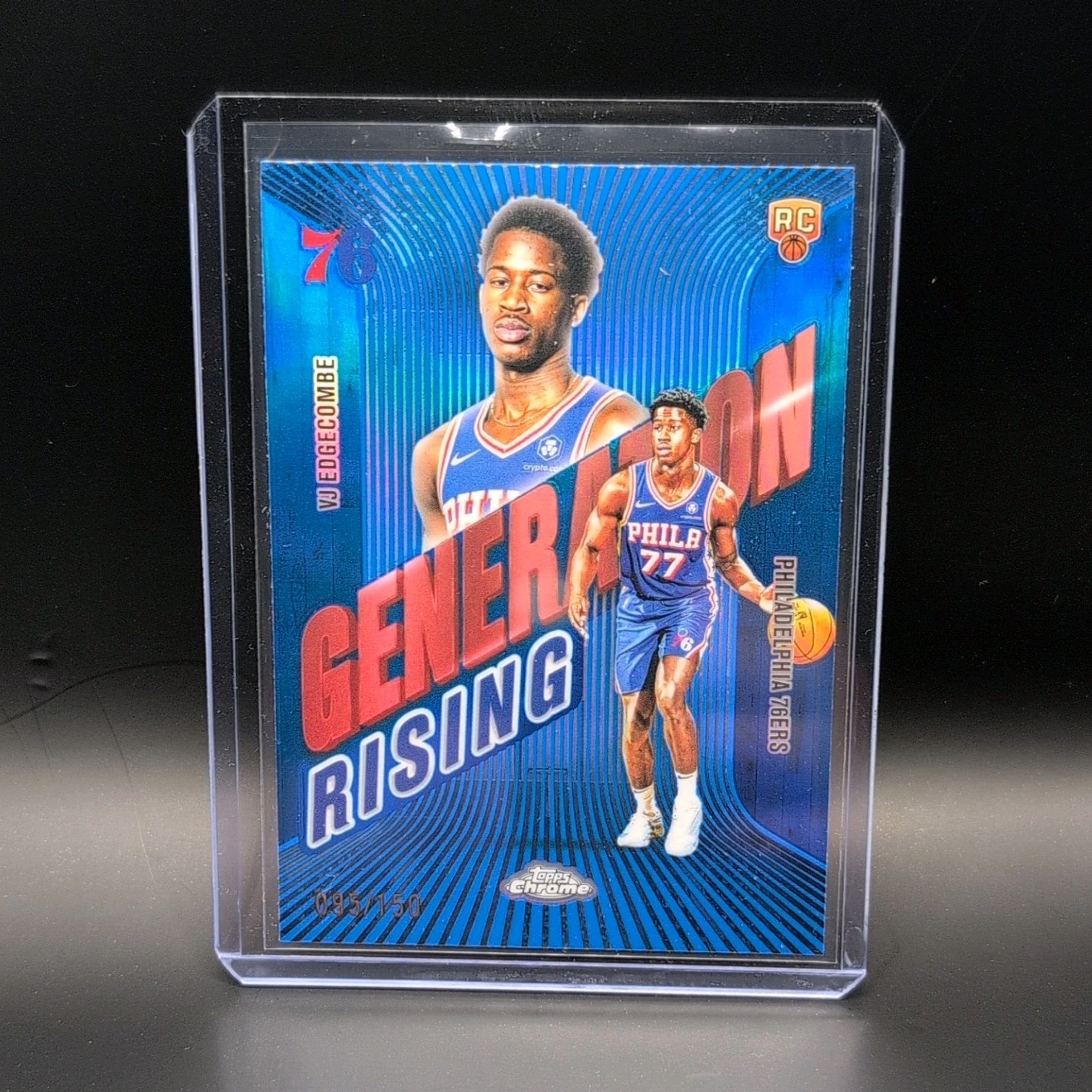 2025 Topps Chrome Blue Refractor Generation Rising RC /150 VJ Edgecombe #GR-3
