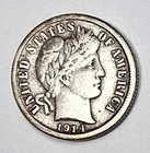 1914 90% Silver Barber Dime