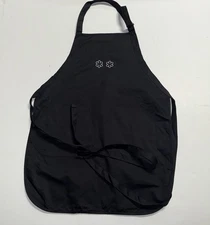 NEW CUSTOM MADE Embroidered 2 Star Michelin Apron Black